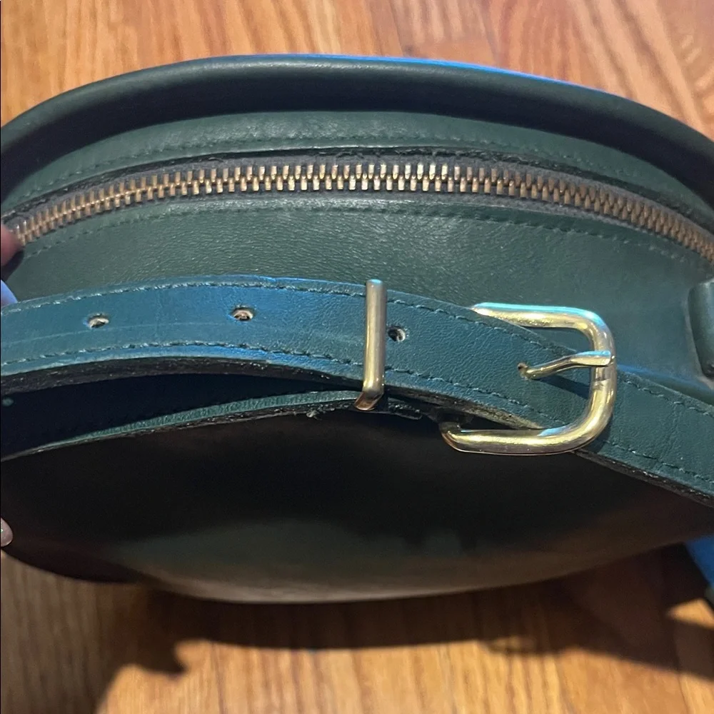 COACH Vintage Canteen Shoulder Bag/crossbody Dark Green Leather Adjustable Strap - Picture 5 of 12